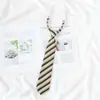 Jk Estilo Japonés Estilo Preppy Camisa Holgada Rayas Corbata Borgoña Uniforme Escolar de Estudiante Femenina Corbata para Foto de Graduación