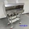 Parrilla de Acero Inoxidable para Puestos de Mercado Nocturno, Grande y Engrosada, Estufa de Carbón para Barbacoa Comercial para Exteriores con Extracción de Humo, Carrito de Barbacoa Móvil