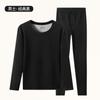 Nova roupa íntima térmica de dopamina para homens e mulheres, conjunto para casal, forrada com fleece dupla face, espessada, roupas de outono, calça comprida de veludo, corte slim