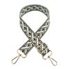 Nueva correa ancha de jacquard cruzado de 3.8 cm, correa larga gruesa para reducir la carga, correa de repuesto cruzada, accesorios para bolso de mujer