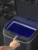Lixeira Inteligente Touchless de 14L com Tampa, Lixeira Branca, Lixeira com Sensor a Pilha para Banheiro, Cozinha, Quarto e Escritório