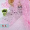 Tela de Encaje Rosa No Elástico Decoración de Boda Falda Ropa Cortina Malla Escenario Gasa de Boda