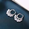 Estilo coreano novos brincos de borla de zircão flash Diamante irregular cor frisado brincos de esmeralda de alta qualidade