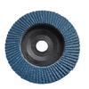 Impulsor engrosado, película de pulido de arena azul, tela abrasiva plana, cubierta de hierro, rueda de pulido, cubierta de plástico 100, arena azul, venta directa de fábrica