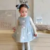 9.15 Chegada Nova) Vestido de Inverno para Meninas, Acolchoado e Espesso, Vestido Colete Infantil, Vestido para Bebê Menina Classe A
