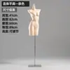 Mannequin de Torso Masculino e Feminino com Roupas Íntimas Brancas Franzidas Suporte para Exibição em Vitrine de Loja de Lingerie Cabide para Sutiã