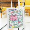 Bolsa de Lona Bolsa Estampada Feminina 2023 Nova Chegada Estilo Coreano Fashionável Ombro Lona Grande Capacidade Original Grande Capacidade Estampada