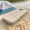 Colchón Inflable Automático Jr-5066 de una Sola Capa para Uso Doméstico Individual, Colchón de Aire Individual para Acampar al Aire Libre, Plegable y Portátil