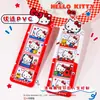 Sanrio Hello Kitty Porta Tarjetas Cuadrado Tarjeta de Identificación Tarjeta Universitaria Tarjeta de Autobús Tarjeta de Acceso Impermeable Soporte Envío Directo