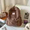 Mochila Nueva de Pana Estilo Fresco 2026 para el Inicio de la Temporada Escolar, Mochila Ligera Casual de Gran Capacidad para Estudiantes de Secundaria