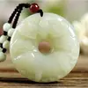 Pingente de Zodíaco de Jade Verde e Branco Jade Afegão Pingente de Colar de Jade Natural Fivela de Segurança Pingente de Jade Suprimento ao Vivo