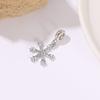 Accesorios de Joyería DIY Transfronterizos Cuentas de Copo de Nieve de Diamantes Completos Brillantes Abalorios para Pulsera Navideña Materiales para Colgante de Collar