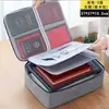 Bolsa de Identificação Doméstica Simples Bolsa de Arquivos Bolsa de Armazenamento Bolsa de Cartão Multifuncional Tecido Oxford Bolsa de Armazenamento de Viagem Bolsa de Mão