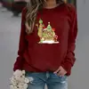 Sudadera Redonda de Felpa Verde Monstruo Navideño para Mujer Estación Independiente de Exportación de Ebay