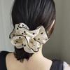 Elástico de cabelo grande para coque temperamental moda feminina tamanho grande elástico de cabelo bege acessórios de cabelo elástico de cabelo de gaze elástico de borracha acessório de cabeça