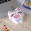 Novo Cartoon Engraçado Expressão Pelúcia Kt Chaveiro Boneca Bolsa de Estudante Pingente Acessório de Presente Casal