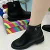 Nuevas botas Martin populares de estilo británico para mujer 2026, botines de otoño e invierno, de suela plana, adelgazantes y adecuados para primavera y otoño