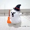 Resina Calabaza Cráneo Fantasma Nuevo Halloween Transfronterizo Resina DIY Calabaza Simulación Accesorios para Pasador de Pelo