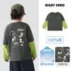 Roupa Masculina Europeia Falsa de Duas Peças Estilo Primavera e Outono 2026 Nova Roupa Infantil Crianças Bebê Criança Pequena Camiseta de Manga Longa Roupa de Outono Tendência