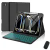 Adecuado para iPad Tablet Pro 11 pulgadas M4 Funda Protectora Teclado Bluetooth Táctil Retroiluminado Ranura para Lápiz Funda de Cuero Transfronterizo