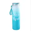 Venta al por mayor de fábrica vaso de vidrio de colores 400ml vaso de vidrio creativo color degradado caja de regalo vaso de vidrio de colores impresión de logotipo publicitario