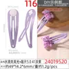 Accesorios Europeos y Americanos de Moda al por Mayor, Nuevo Clip BB Adhesivo Colorido de 5 Piezas, Pasador para Cabello de Muñeca con Agujeros en Forma de Cruz
