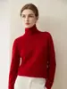 26 nuevos modelos de suéteres de cachemir 100% puro de prêt-à-porter de primera línea para mujer, camiseta base de punto de cuello alto, suéter de invierno