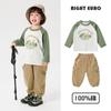 Conjunto de Ropa de Otoño para Niños: Camiseta de Manga Larga, Pantalones Casuales, Ropa Infantil, Camiseta Básica, Pantalones Largos, Top para Bebé