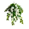 Colgante de Pared de Gloria de la Mañana Simulado Transfronterizo Plantas Colgantes Flores en Maceta Plantas Verdes Flores Falsas de Plástico Decoración Exterior Muebles