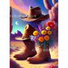 Amazon caliente nuevo pintura de diamante 5D botas de mezclilla western flor diamante redondo completo diamante completo diy pintura decorativa fabricantes al por mayor