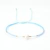 Pulsera de cuentas de arroz de vidrio simple pulsera de cuentas tejida a mano pulsera de perlas vintage naturales al por mayor para mujer