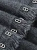 Cárdigan de punto 100% cachemira pura estilo coreano, moderno, simple y versátil para mujer, cómodo y versátil, de un solo botón, con cuello redondo
