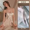 Vestido de Noite de Verão Zi Fun Sexy Vento Puro Transparente Atraente Roupa Livre Laço Elegante e Confortável 6233