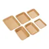 Bandeja desechable de papel kraft para barbacoa, bandeja comercial, caja para hamburguesas y papas fritas, plato de papel para pollo frito y hot dog, personalizable