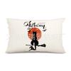 Funda de Almohada para Cintura Nueva Transfronteriza de Halloween Hermanas Sanderson Decoración de Sofá de Sala de Estar Funda de Almohada para Cintura de Lino Venta Directa de Fábrica