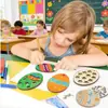 Adornos de Madera Colgantes de Pascua Transfronterizos DIY Piezas de Madera Pintadas a Mano por Niños Fiesta de Graffiti para Bebés Decoración del Hogar Artículos Pequeños