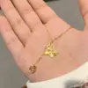 Collar de Pony Hielo Triturado Brillante para Mujer, Lujo Ligero con Sensación de Alta Gama, Colgante CNC de Moneda China Tradicional con Borla Cadena para Clavícula