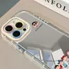 Adequado para capa de celular espelhada para iPhone 17 Pro Max, óleo 16, nova 15 desenho animado 14, capa de celular para 17 Pro