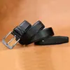 Nuevo cinturón de cuero para hombre con hebilla de pasador, moda de negocios retro británico, versátil y moderno, casual para combinar con jeans