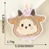 Parche de Animales de Dibujos Animados Lindos Etiqueta de Tela de Boutique Se Puede DIY Manualidades Accesorios para Ropa Emblema de Zapato Parche Decorativo de Tela