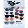 Gafas de sol de belleza de moda de internet Ojo de gato de PC castaña suministro transfronterizo comercio electrónico mejor volumen de ventas decoración de moda belleza 58056