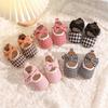 Zapatos de Bebé Estilo Princesa con Lazo para Primavera y Otoño 3-6-9-12-15 Meses Bebé Niña Suela Suave Pata de Gallo Zapatos para Niño Pequeño