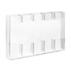 Fábrica de Origem Caixa de Armazenamento Transparente de Acrílico para Canudos Dispenser de Canudos Montado na Parede do Armário da Cozinha Suporte Personalizado