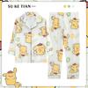 Pijamas de manga larga para niñas, primavera y otoño, 2024