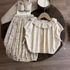 Camiseta de manga corta para niña, nueva y elegante para el verano 2026 con temática de bosque, ropa de verano infantil, tops para bebé niña para el verano