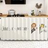 Cortina para cubrir diversos artículos de gabinete de cocina, sin perforaciones, para gabinete, cortina de estufa, perchero para cortinas feo, riel deslizante a prueba de polvo para gabinete de cortina