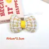 Tela Estilo Chanel Accesorios de Lazo DIY Accesorios para el Cabello Decoración para la Cabeza Cojín de Algodón Nudo Hecho a Mano Accesorios para Ropa