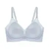 Sutiã Feminino Plus Size Sem Costura com Aroma de Camélia, Copas Vazadas, Respirável, Sensação Fresca, Efeito Levanta Seios, Suporte Lateral, Costas Bonitas, Sem Aro