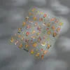 Pegatina de diseño de arte de uñas con forma de estrella de celebridad de internet, adhesivo en relieve 5D, material para pegatinas de planificador diario de papelería DIY, fábrica