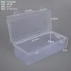Caja de Papelería, Caja de Empaque Rectangular Transparente de Plástico PP, Caja de Almacenamiento para Escritorio de Oficina, Caja Organizadora de Muestras para Equipo de Pesca
